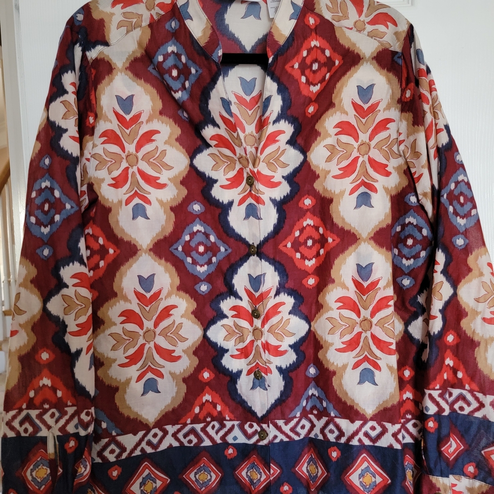 Alfred Dunner Multicolor Patterned Top